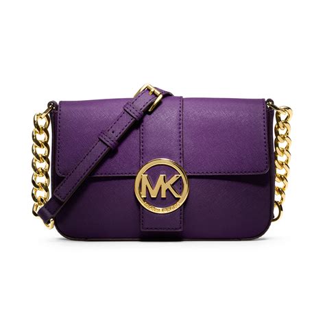 michael kors tasche klein violett